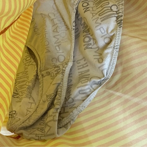 Champion Striped Atheltic Shorts Vintage Woman’s Petite Small Yellow - Picture 7 of 11